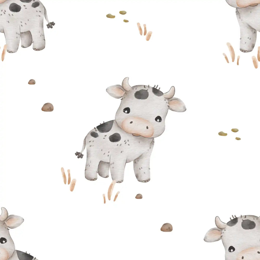 White Black Cow White