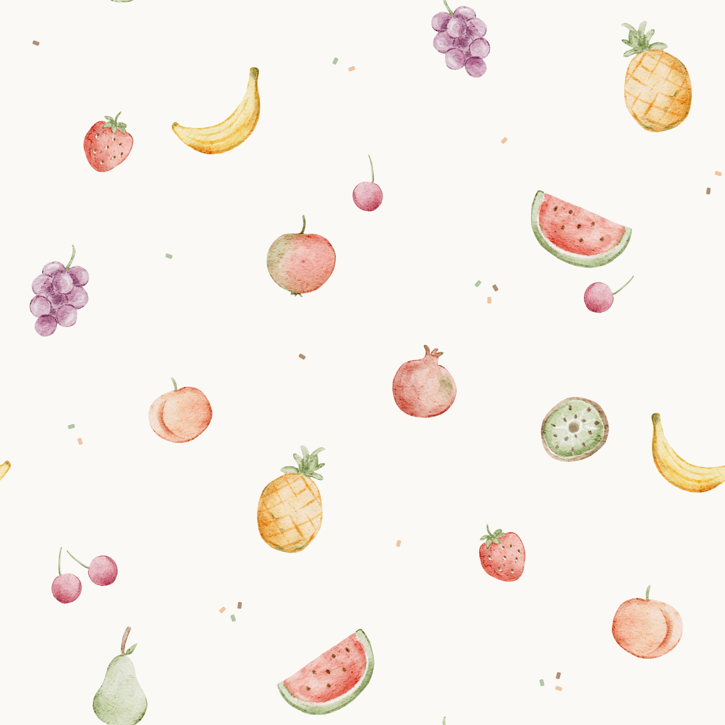 Yummy Fruits OffWhite - Family Fabrics B.V.