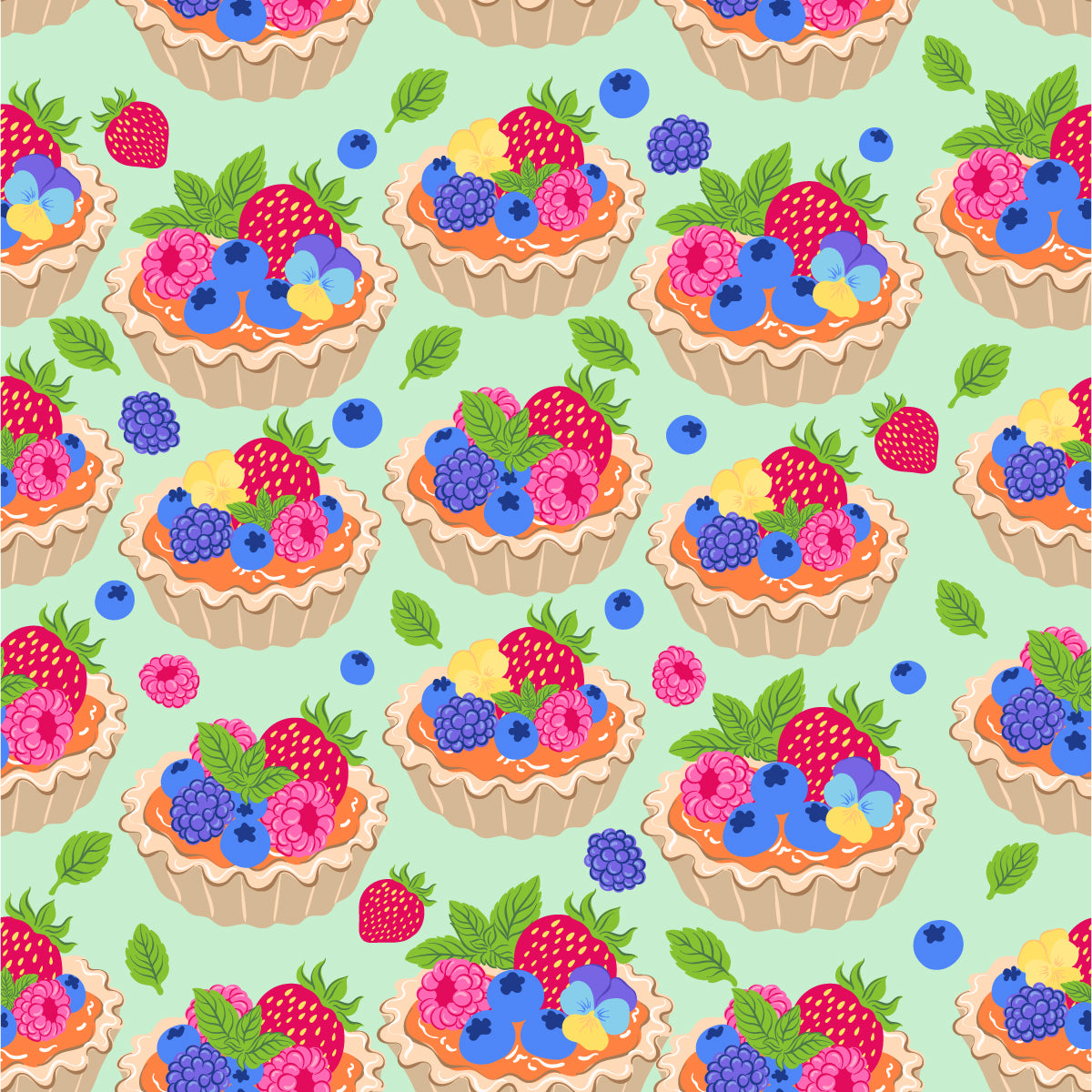 Summer Berry Tart - Family Fabrics B.V.